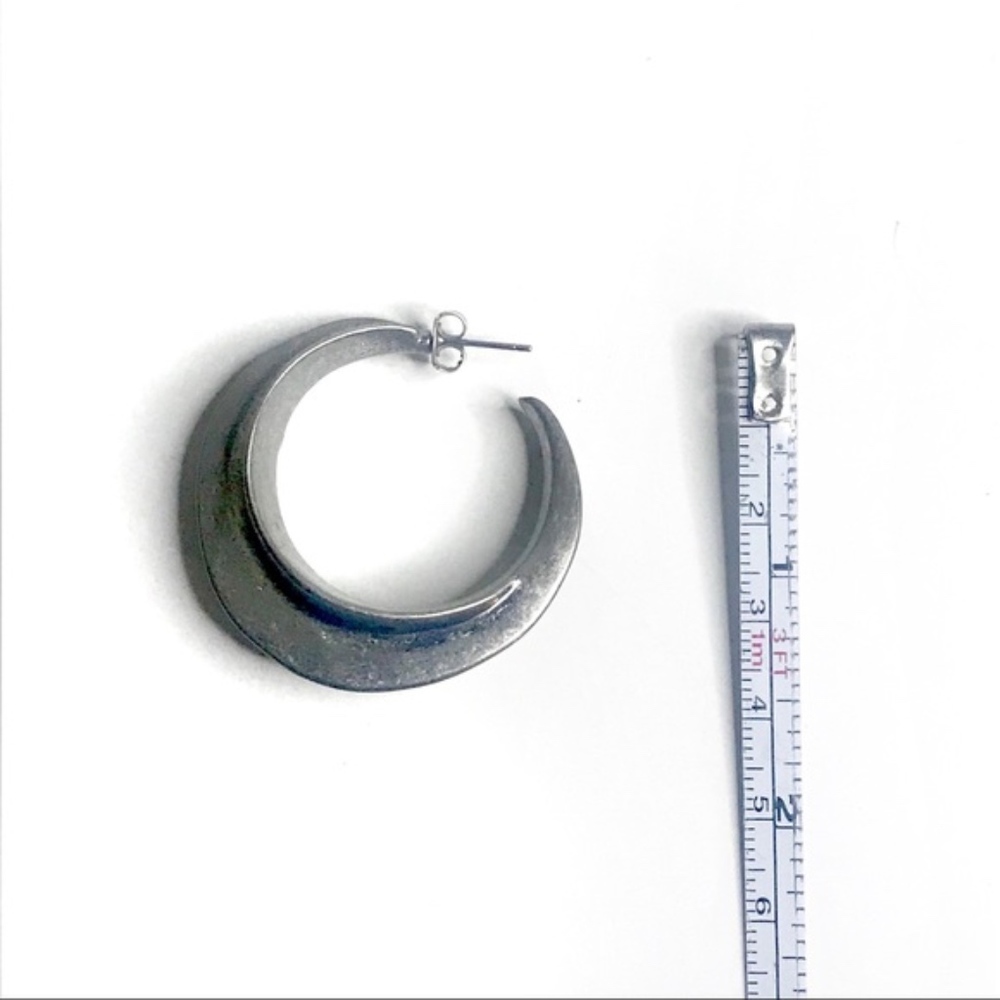 💎 Hoop statement earrings - Picture 4 of 8